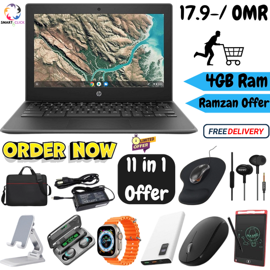 HP Chromebook G7 11 in 1 Offer, Intel Celeron N4000, 4 GB RAM/16 GB SSD